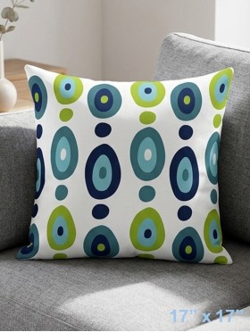 Double Sided Abstract Print Cushion & Filler